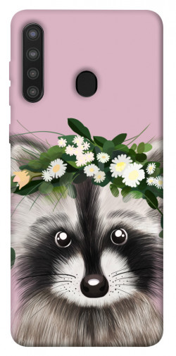 Чохол itsPrint Raccoon in flowers для Samsung Galaxy A21