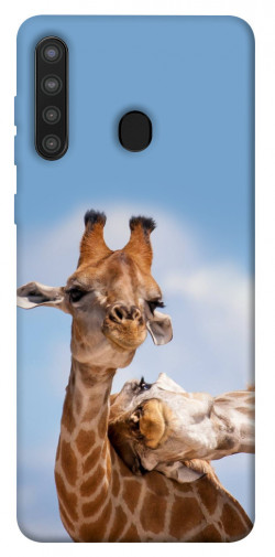 Чехол itsPrint Милые жирафы для Samsung Galaxy A21