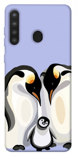 Чохол itsPrint Penguin family для Samsung Galaxy A21