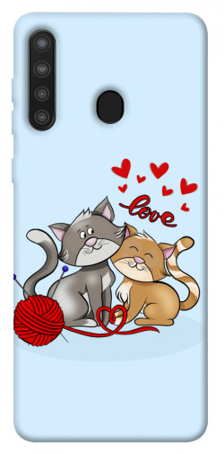 Чехол itsPrint Два кота Love для Samsung Galaxy A21
