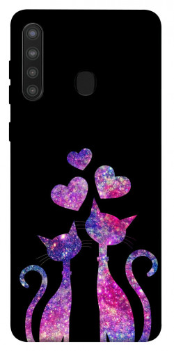 Чехол itsPrint Космические коты для Samsung Galaxy A21