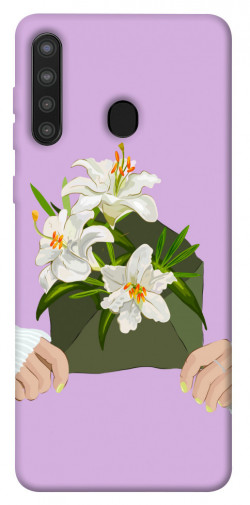 Чохол itsPrint Flower message для Samsung Galaxy A21