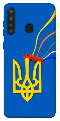 Чохол itsPrint Квітучий герб для Samsung Galaxy A21