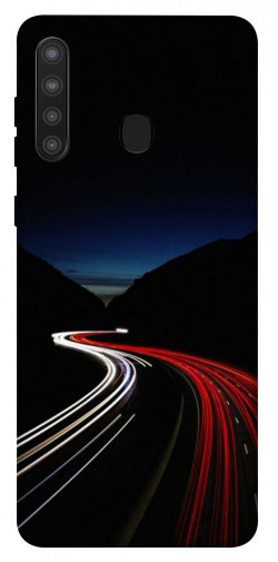 Чохол itsPrint Червоно-біла дорога для Samsung Galaxy A21