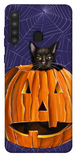 Чехол itsPrint Cat and pumpkin для Samsung Galaxy A21