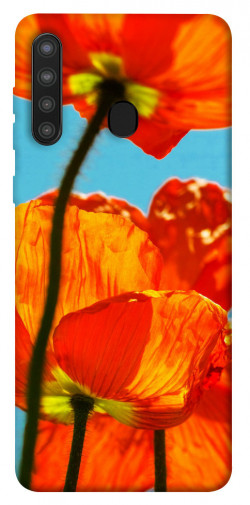Чехол itsPrint Яркие маки для Samsung Galaxy A21