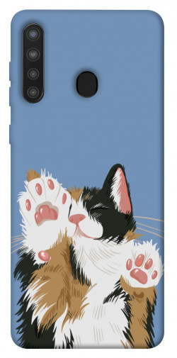 Чохол itsPrint Funny cat для Samsung Galaxy A21