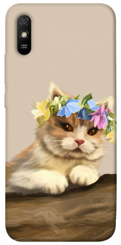 Чехол itsPrint Cat in flowers для Xiaomi Redmi 9A