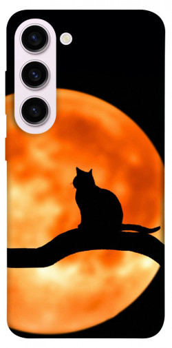 Чехол itsPrint Кот на фоне луны для Samsung Galaxy S23+