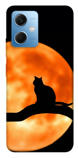 Чехол itsPrint Кот на фоне луны для Xiaomi Poco X5 5G