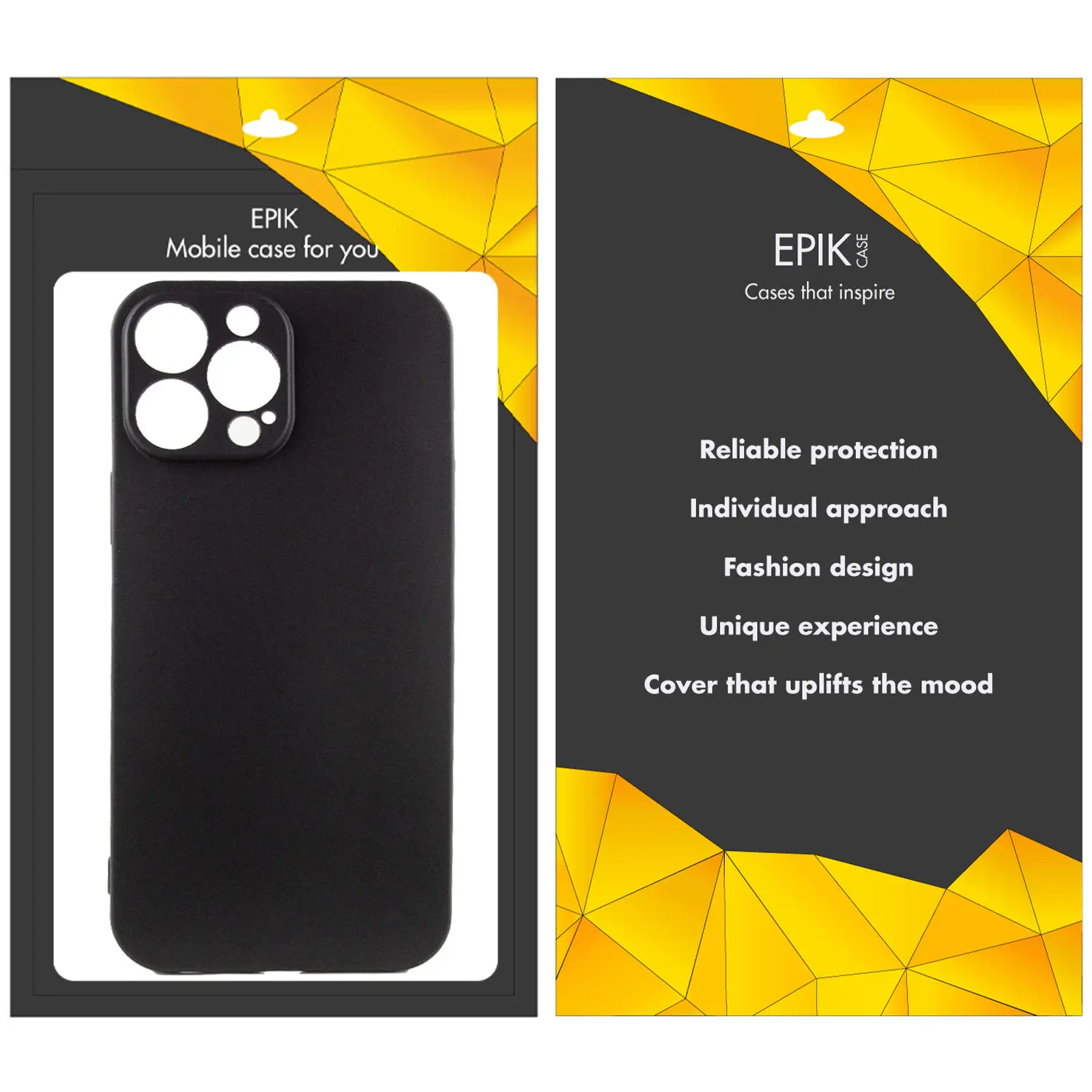 Чехол TPU Epik Black Full Camera для Apple iPhone 13 Pro (6.1"), Черный 5, TPU, купить оптом с доставкой