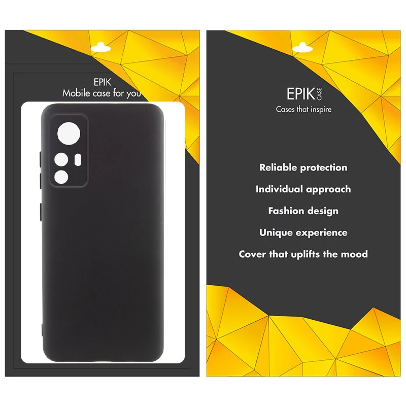 Чехол TPU Epik Black Full Camera для Xiaomi 12T / 12T Pro, Черный 2, TPU, купить оптом с доставкой