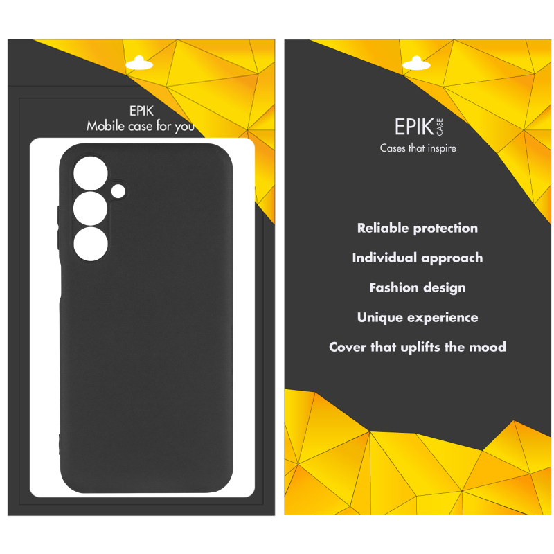 Чехол TPU Epik Black Full Camera для Samsung Galaxy M35 5G, Черный 2, TPU, купить оптом с доставкой