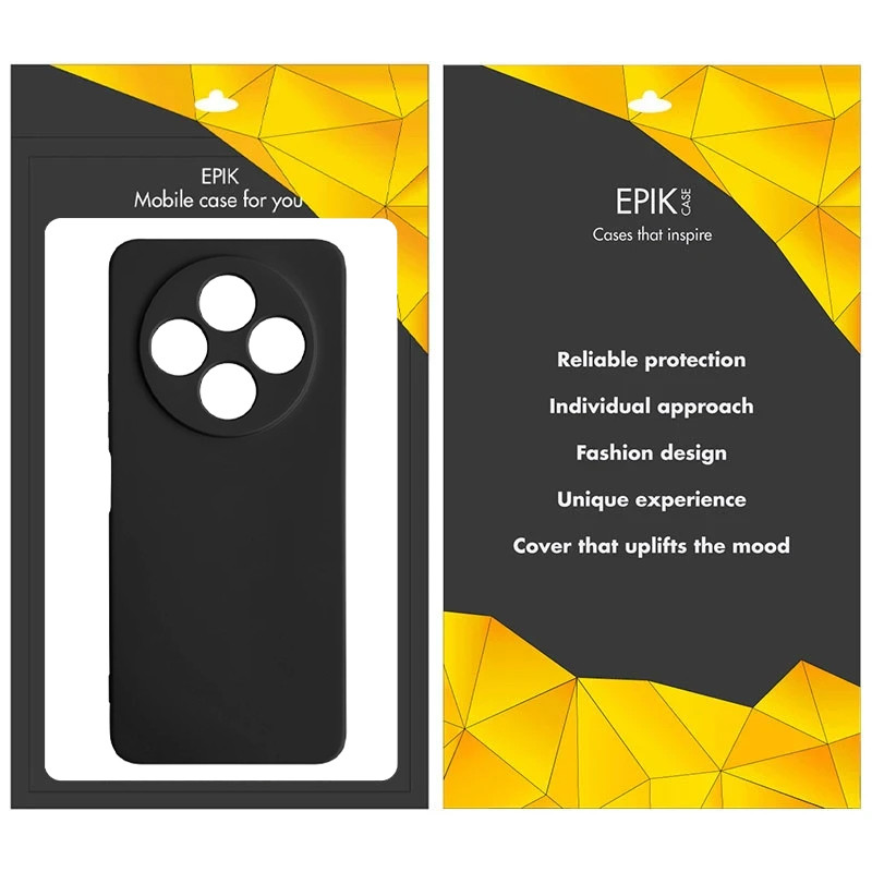 Чехол TPU Epik Black Full Camera для Oppo Reno 12 F 4G/5G | С полной защитой камеры на картинке №3