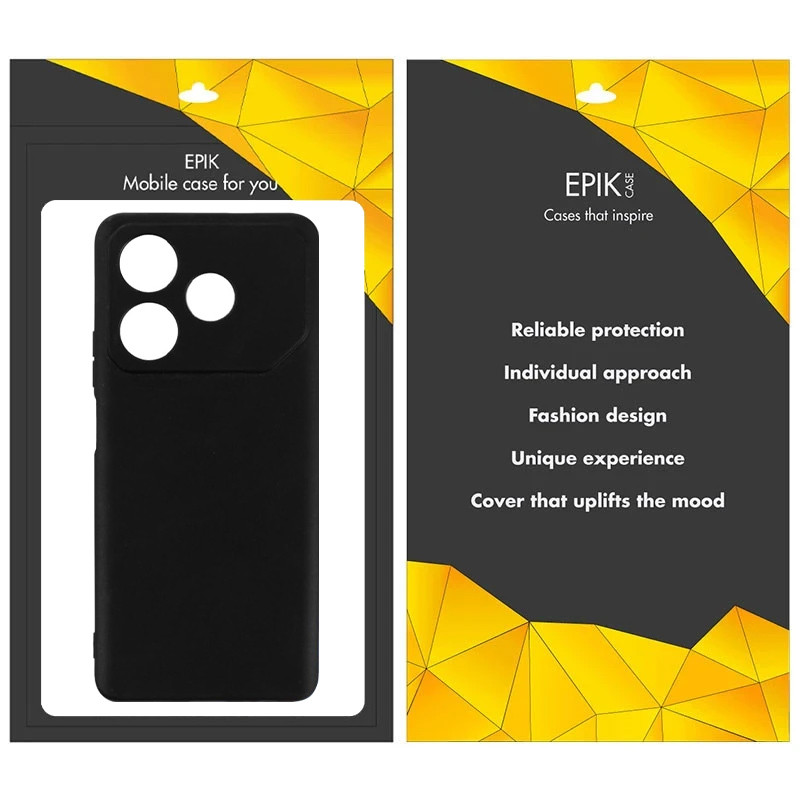 Чехол TPU Epik Black Full Camera для TECNO Pova 6 Neo (LI6) | С полной защитой камеры на картинке №2