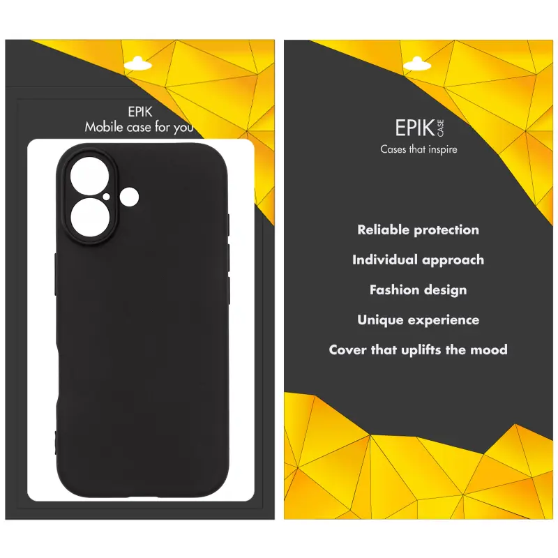 Чохол TPU Epik Black Full Camera для Apple iPhone 17 (6.3"), Чорний 1, TPU, купити оптом з доставкою