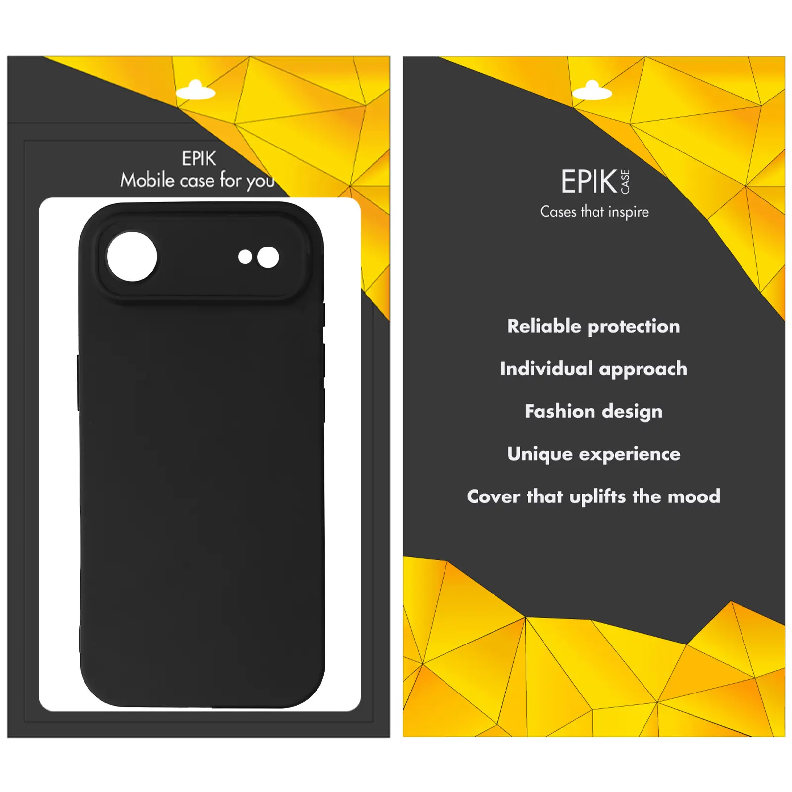 Чехол TPU Epik Black Full Camera для Apple iPhone 17 Air (6.5"), Черный 1, TPU, купить оптом с доставкой