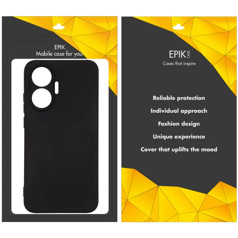 Чехол TPU Epik Black Full Camera для Xiaomi Poco F7, Черный 1, TPU, купить оптом с доставкой