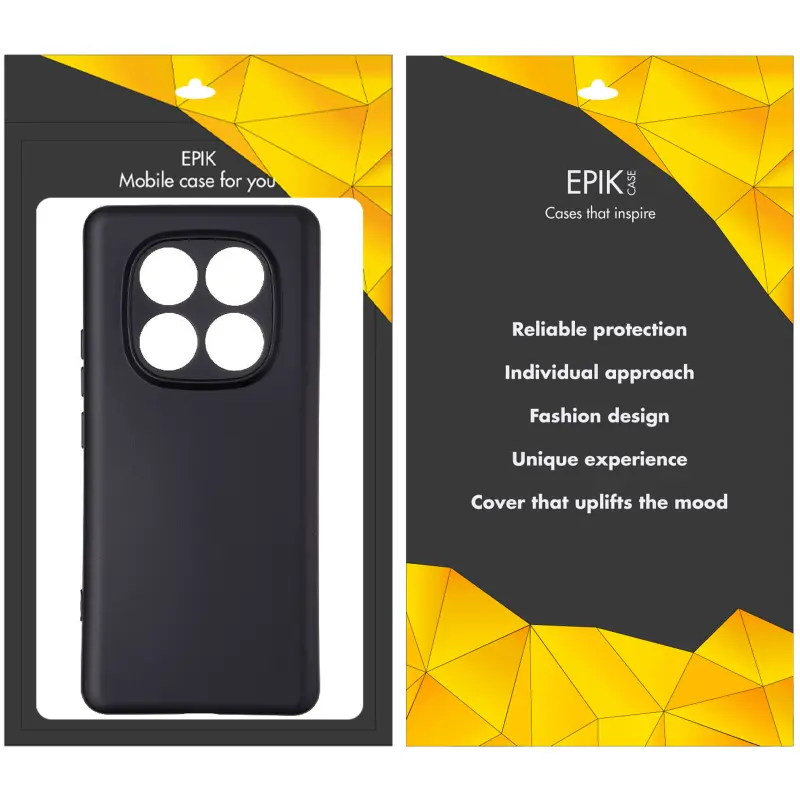 Чехол TPU Epik Black Full Camera для Xiaomi Redmi Note 15 Pro+ 5G, Черный 1, TPU, купить оптом с доставкой