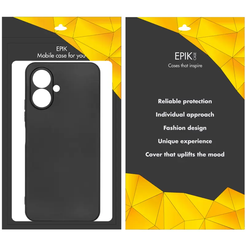 Чехол TPU Epik Black Full Camera для TECNO Spark Go 2 (KM4), Черный 2, TPU, купить оптом с доставкой