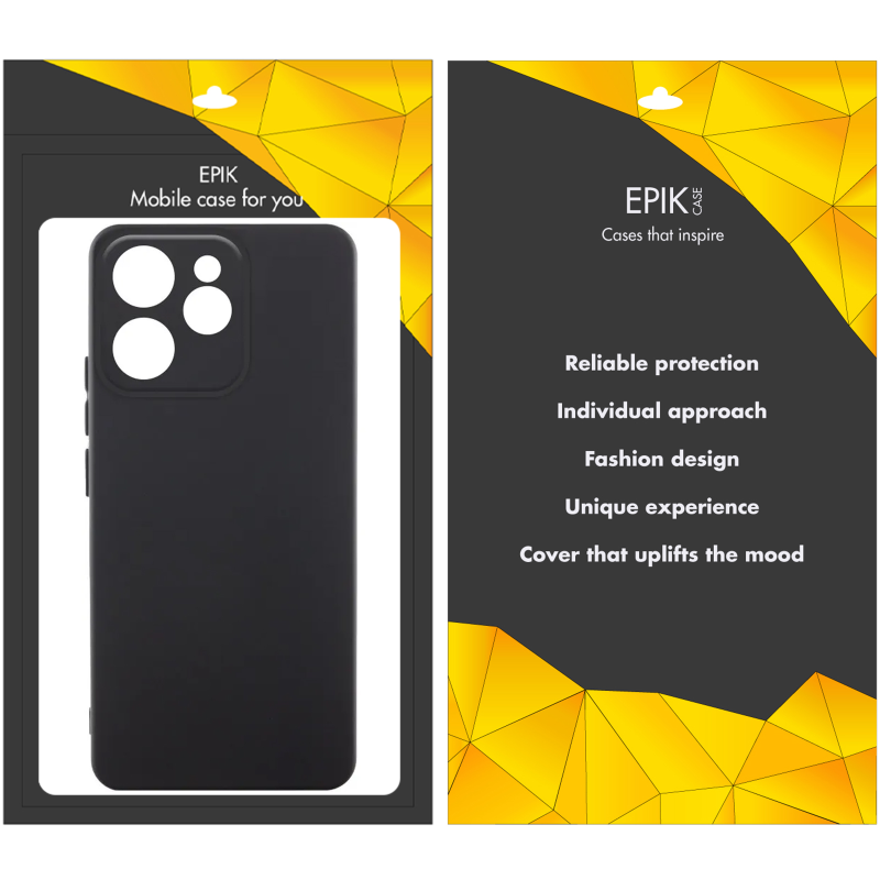 Чехол TPU Epik Black Full Camera для Oppo Reno 15 Pro, Черный 1, TPU, купить оптом с доставкой