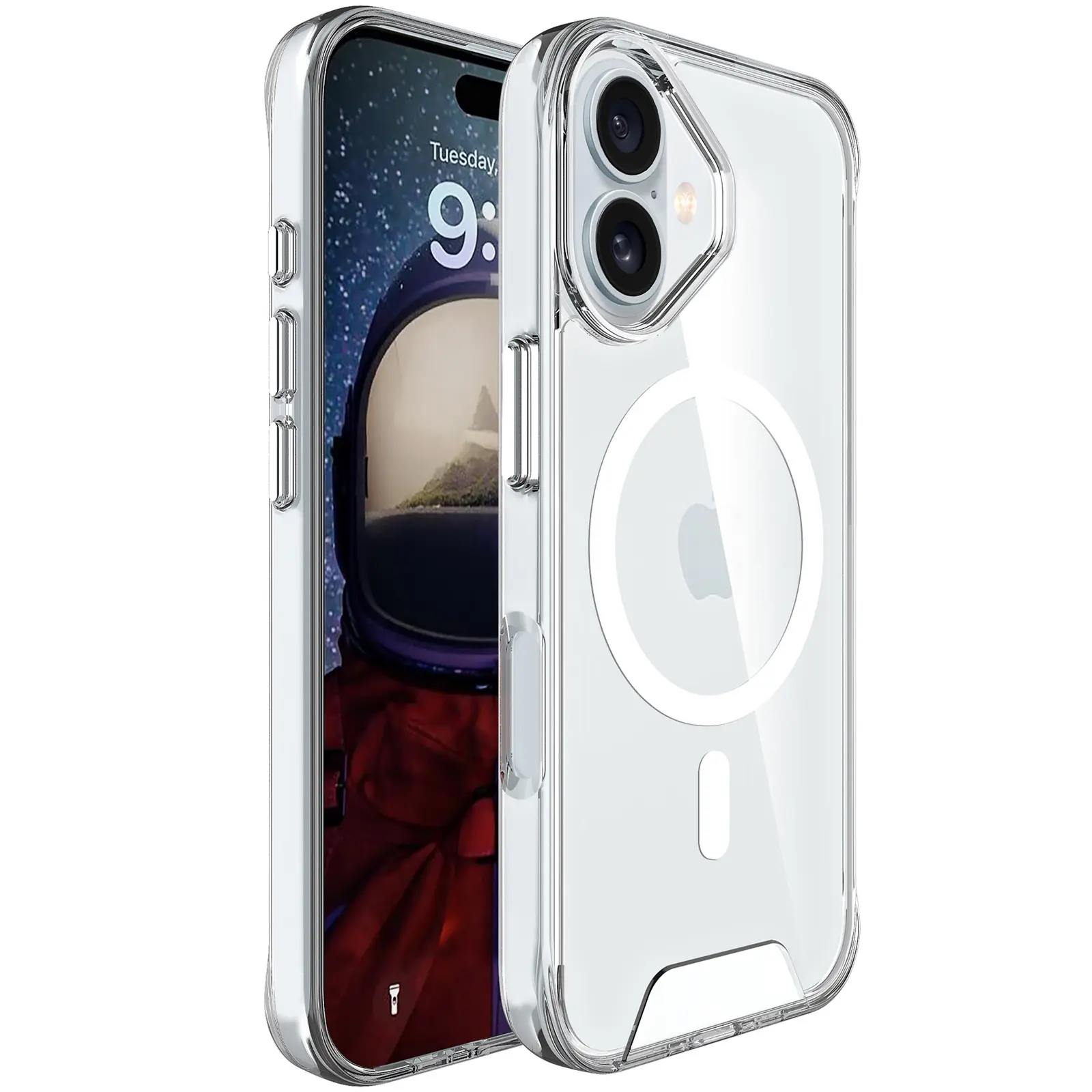 Чехол TPU Space Case with Magnetic Fit для Apple iPhone 16 (6.1"), TPU, купить оптом с доставкой