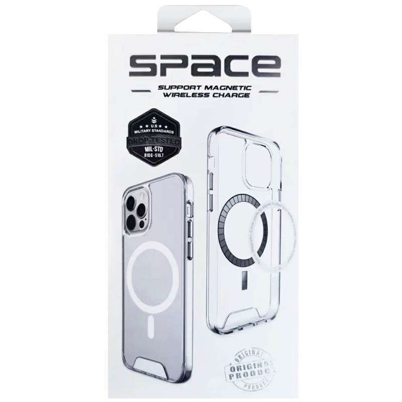 Кришталево прозорий чохол Space Case with MagSafe для Samsung Galaxy S25 Ultra | TPU+PC на малюнкі №3