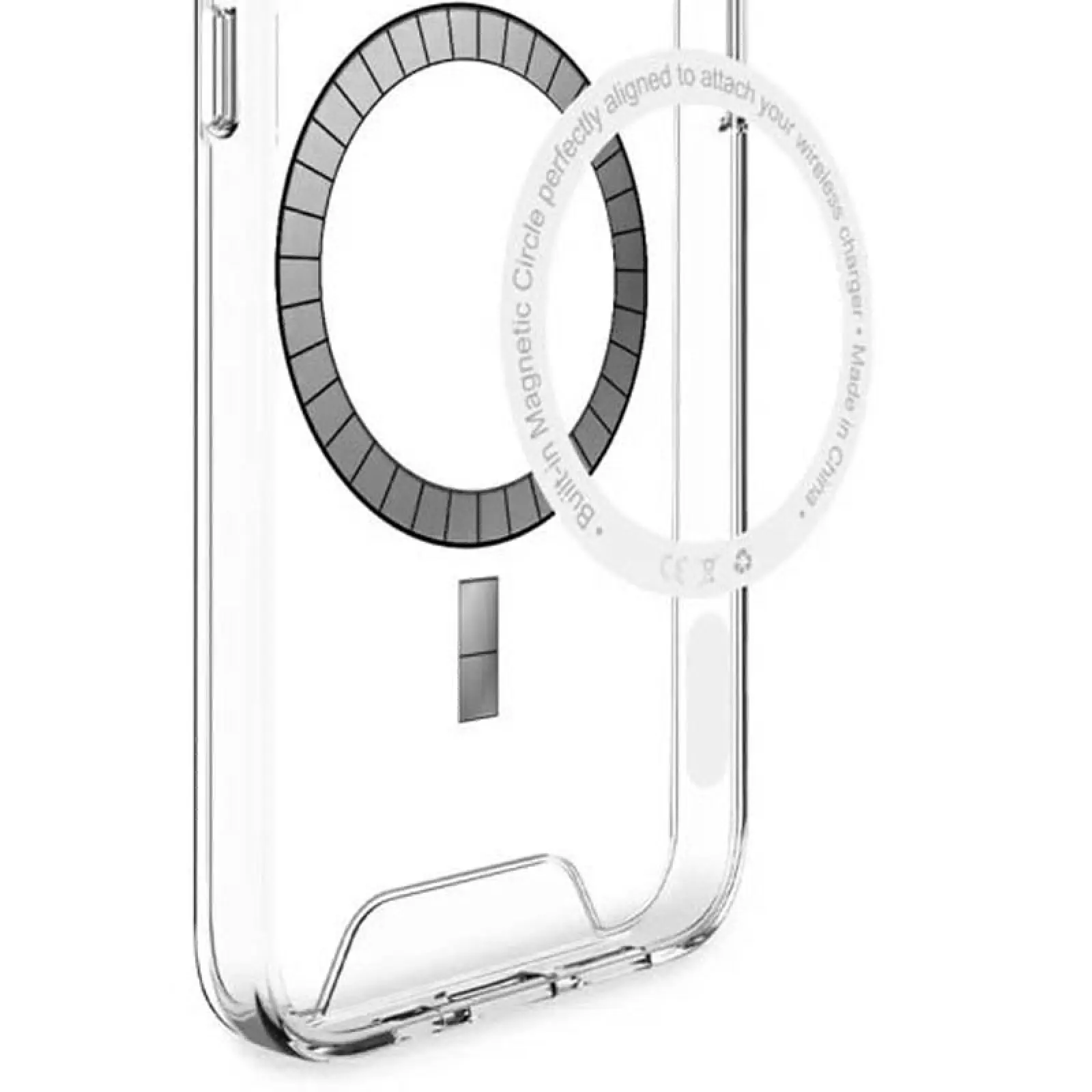 Чехол TPU Space Case with MagSafe для Samsung Galaxy S25 FE, Прозрачный 1, TPU, купить оптом с доставкой