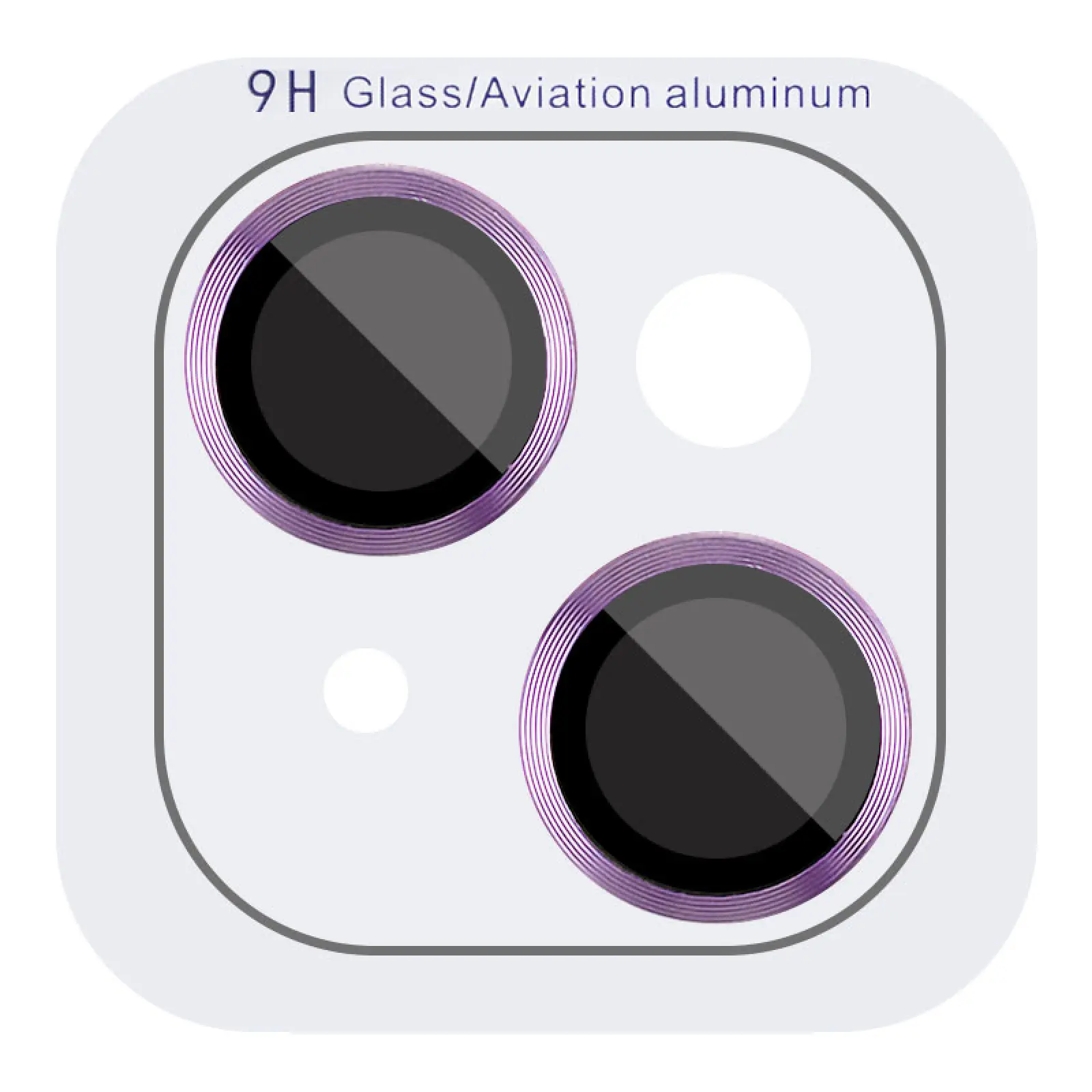 Защитное стекло Metal Classic на камеру (в упак.) для Apple iPhone 14 (6.1") / 14 Plus (6.7"), Фиолетовый / Purple, Закаленное стекло, купить оптом с доставкой