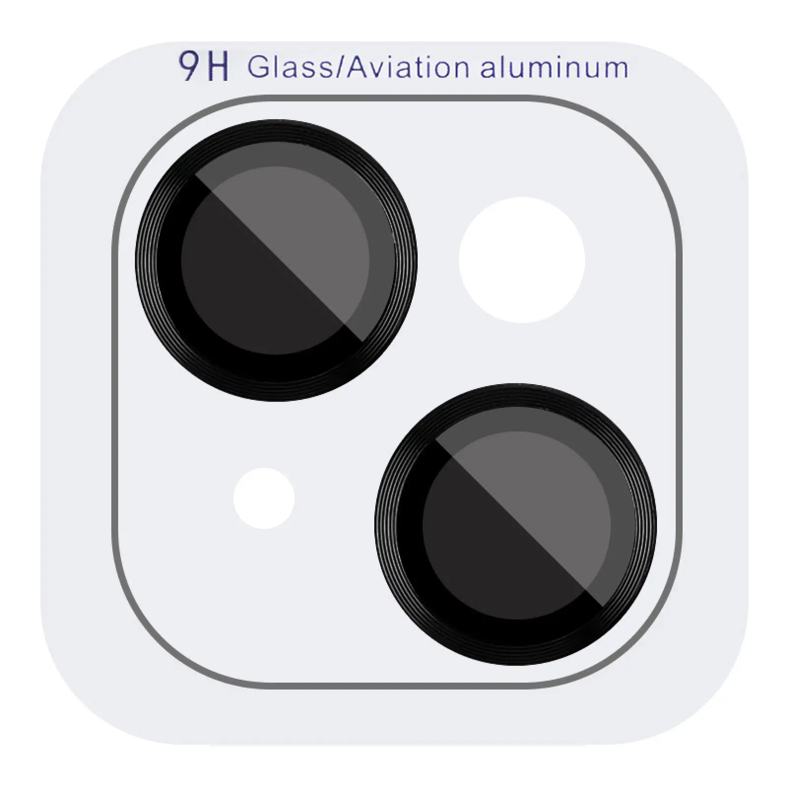 Защитное стекло Metal Classic на камеру (в упак.) для Apple iPhone 14 (6.1") / 14 Plus (6.7"), Черный / Midnight, Закаленное стекло, купить оптом с доставкой