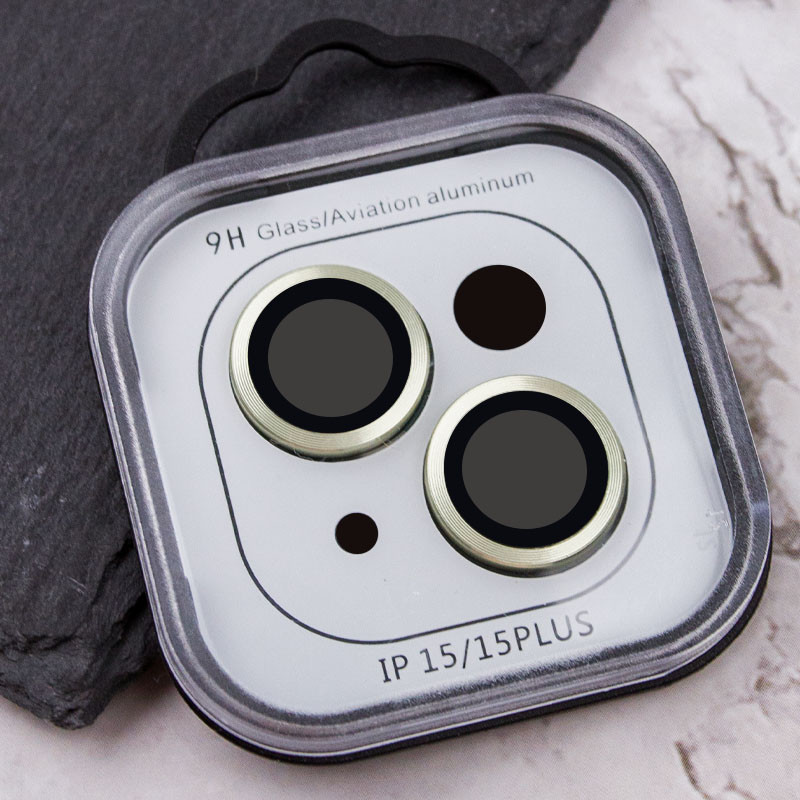 Захисне скло Metal Classic на камеру (у упак.) для Apple iPhone 15 (6.1) / 15 Plus (6.7) на малюнкі №4