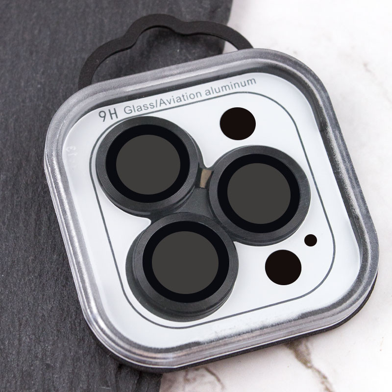 Защитное стекло Metal Classic на камеру (в упак.) для Apple iPhone 15 Pro (6.1) / 15 Pro Max (6.7) на картинке №6