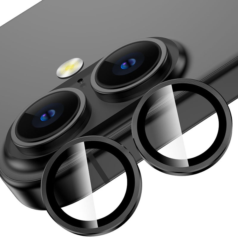 Захисне скло Metal Classic на камеру (у упак.) для Apple iPhone 16 (6.1) / 16 Plus (6.7) на малюнкі №5