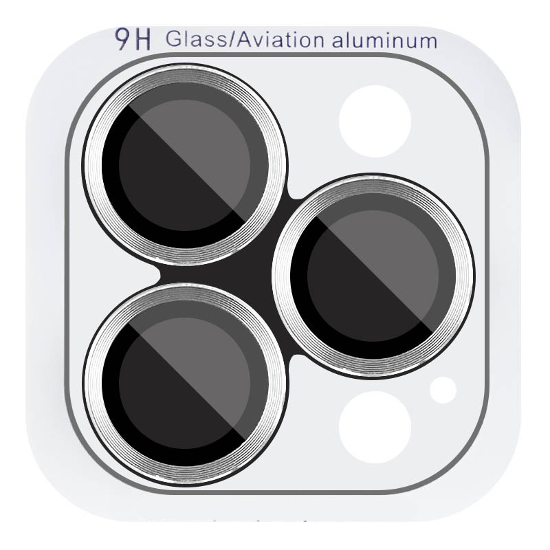 Захисне скло Metal Classic на камеру (у упак.) для Apple iPhone 16 Pro (6.3) / 16 Pro Max (6.9) на малюнкі №1