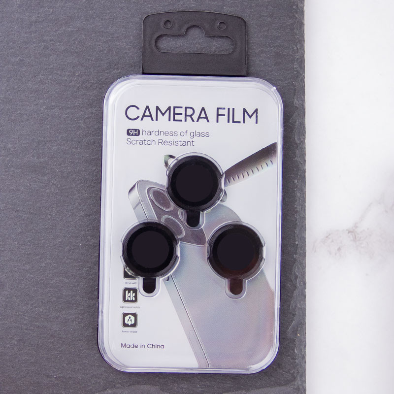 Захисне скло Metal Classic на камеру (у упак.) для Apple iPhone 16 Pro (6.3) / 16 Pro Max (6.9) на малюнкі №3