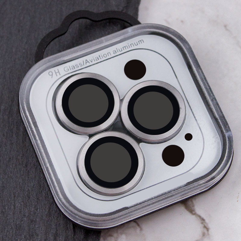 Захисне скло Metal Classic на камеру (у упак.) для Apple iPhone 16 Pro (6.3) / 16 Pro Max (6.9) на малюнкі №5