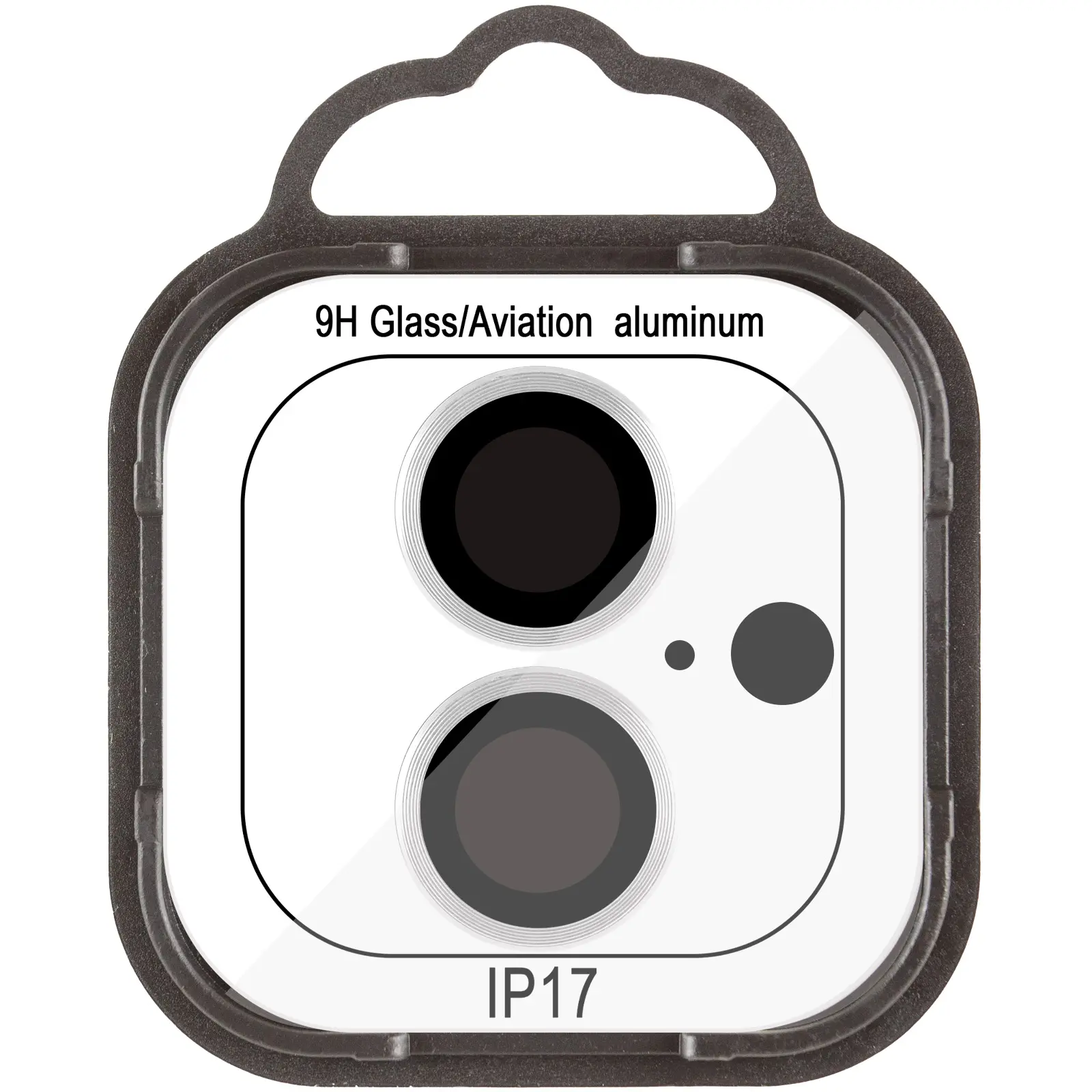 Захисне скло Metal Classic на камеру (у упак.) для Apple iPhone 17 (6.3"), Срібний / Silver 1, Загартоване скло, купити оптом з доставкою