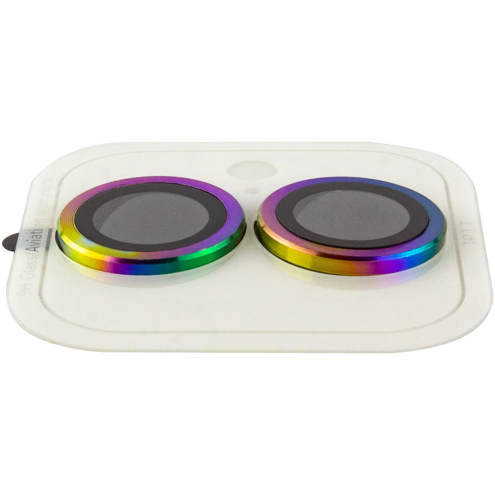 Захисне скло Metal Classic на камеру (у упак.) для Apple iPhone 17 (6.3"), Бузковий / Rainbow 2, Загартоване скло, купити оптом з доставкою