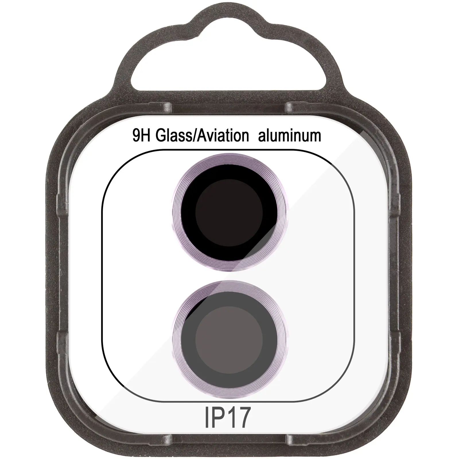 Захисне скло Metal Classic на камеру (у упак.) для Apple iPhone 17 (6.3"), Фіолетовий / Light Purple 1, Загартоване скло, купити оптом з доставкою
