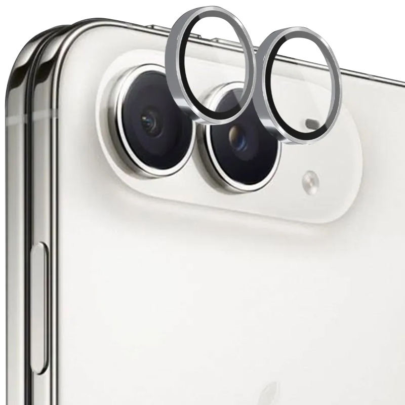Защитное стекло Metal Classic на камеру (в упак.) для Apple iPhone Duo (5.4"), Серебряный / Silver, Закаленное стекло, купить оптом с доставкой