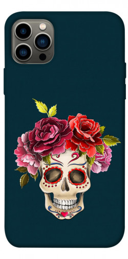 Чехол itsPrint Flower skull для Apple iPhone 12 Pro (6.1")