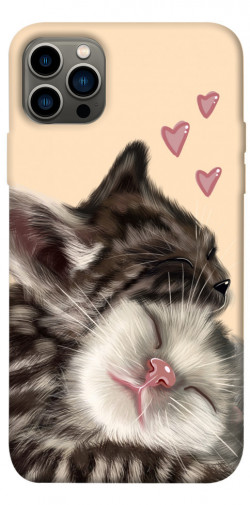 Чехол itsPrint Cats love для Apple iPhone 12 Pro (6.1")