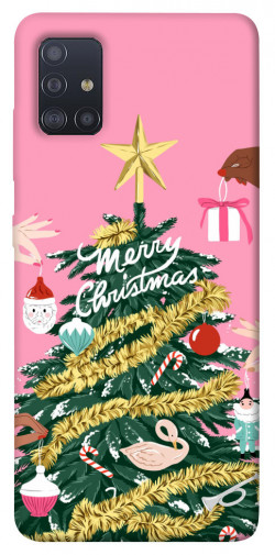 Чехол itsPrint Праздничная елка для Samsung Galaxy M51