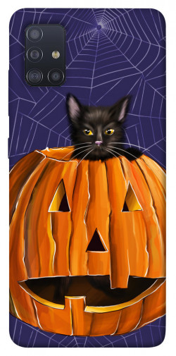 Чехол itsPrint Cat and pumpkin для Samsung Galaxy M51