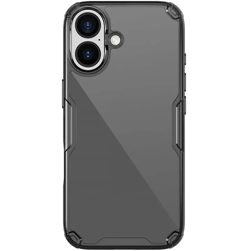 TPU чохол Nillkin Nature Pro Series для Apple iPhone 17 (6.3"), Чорний (прозорий) 2, Силікон, купити оптом з доставкою