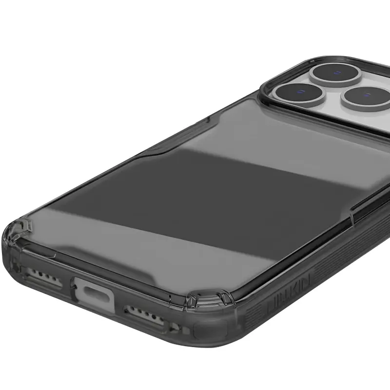 TPU чехол Nillkin Nature Pro Series для Apple iPhone 17 Pro (6.3"), Черный (прозрачный) 4, Силикон, купить оптом с доставкой