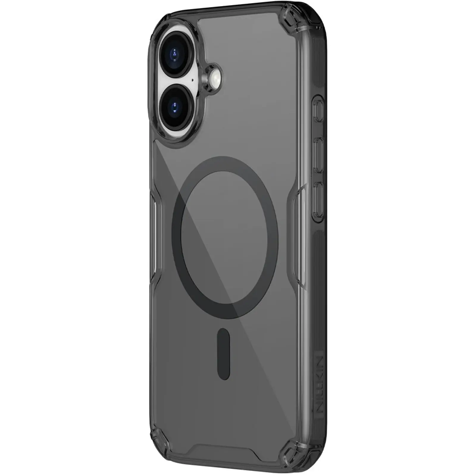 TPU чохол Nillkin Nature Pro Magnetic для Apple iPhone 17 (6.3"), Чорний (прозорий), TPU, купити оптом з доставкою