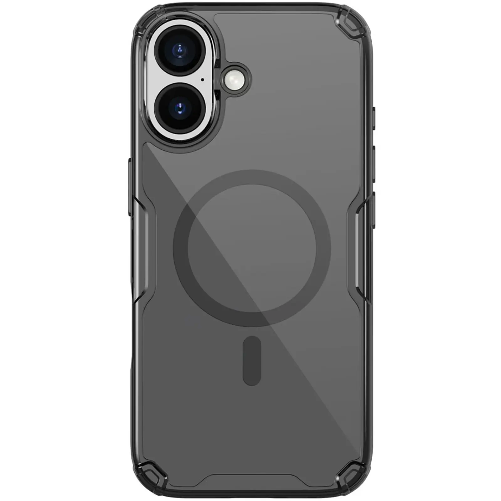 TPU чохол Nillkin Nature Pro Magnetic для Apple iPhone 17 (6.3"), Чорний (прозорий) 2, TPU, купити оптом з доставкою