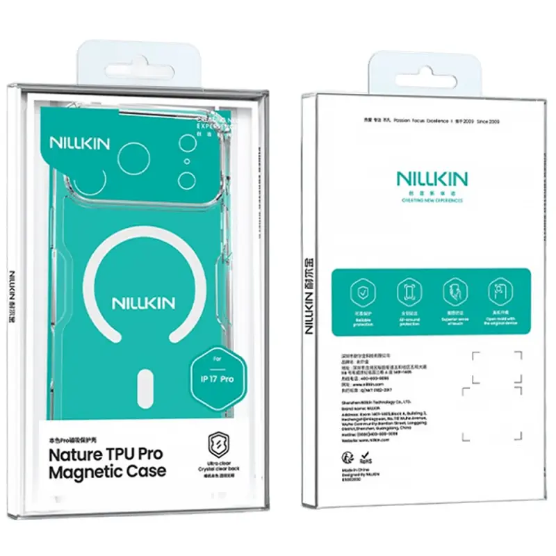 TPU чехол Nillkin Nature Pro Magnetic для Apple iPhone 17 Pro Max (6.9"), Бесцветный (прозрачный) 5, TPU, купить оптом с доставкой