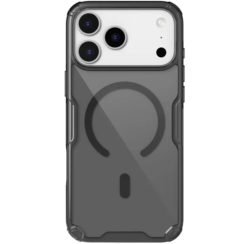 TPU чехол Nillkin Nature Pro Magnetic для Apple iPhone 17 Pro Max (6.9"), Черный (прозрачный) 2, TPU, купить оптом с доставкой